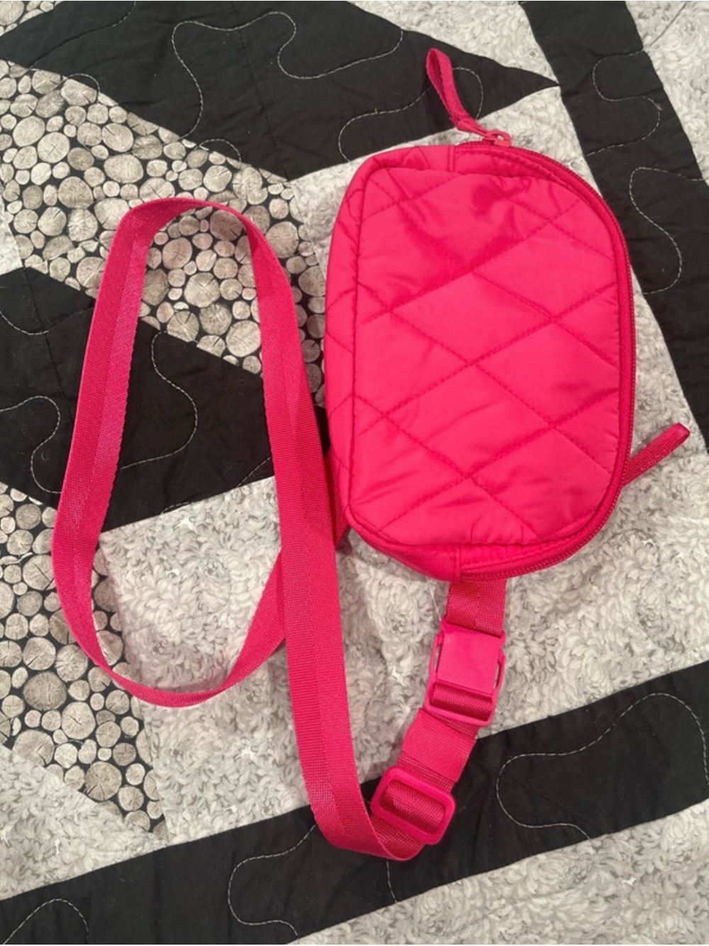 Vera Bradley Quilted Crossbody Bag - Hot Pink